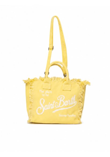 Borsa Media in canvas SAINT BARTH | COL0001 COLETTE00766L 92 LIGHT YELLOW